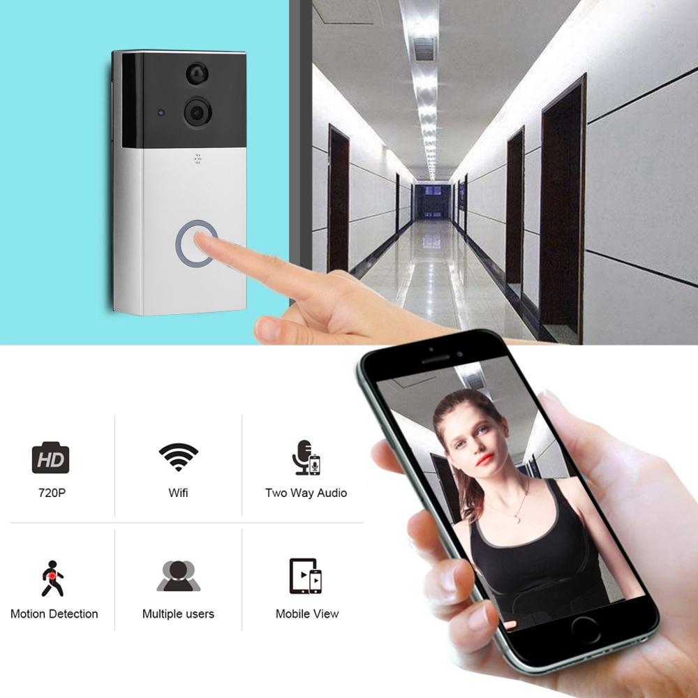 Smart Wifi Video Doorbell With Night Vision & Motion Detection - Black 14