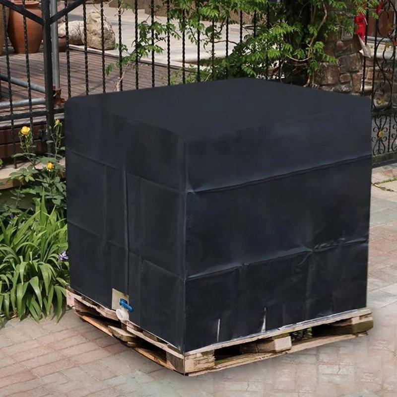 Water Tank Sunscreen Dust Cover - 1000l Capacity 210d Oxford Cloth - Black 7