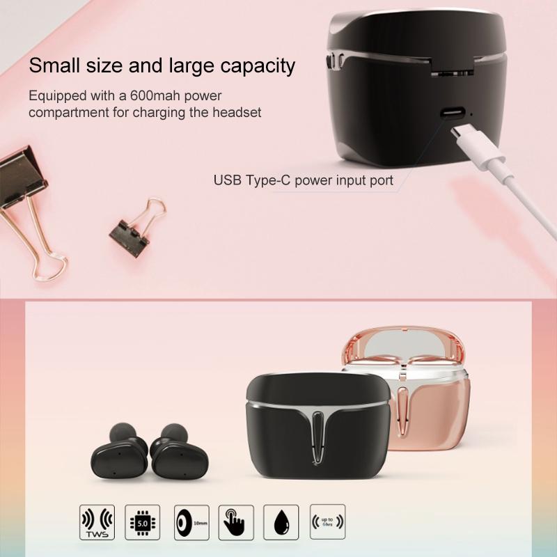Waterproof True Wireless Bluetooth Earphones - Sports 5.0 - Black 3