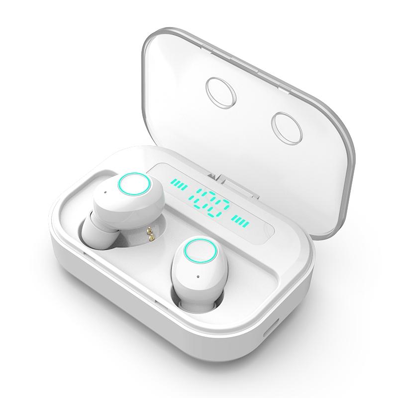 Wireless Stereo Bluetooth Headset with Charging Case and Digital Display - M7 Tws V5.0 - Black 3