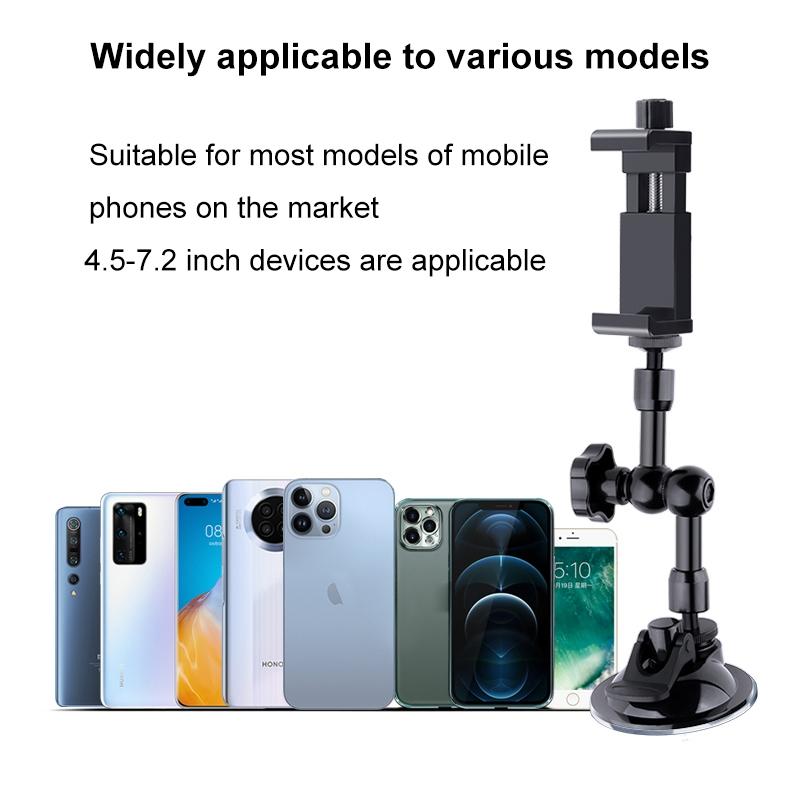 Articulating Magic Arm with Suction Cup Phone Mount 4.5 - 7.2 Inch Phones 6