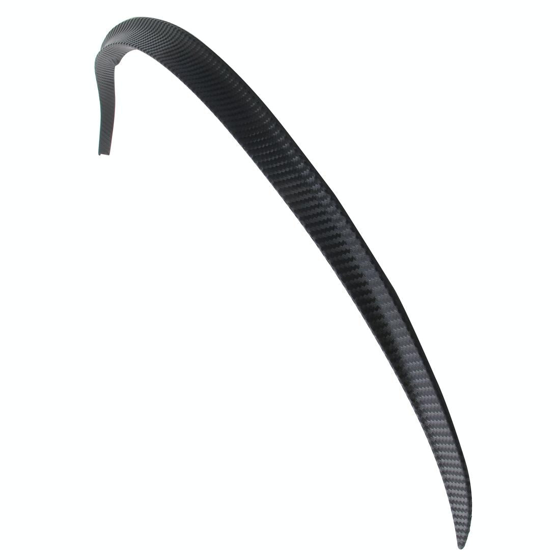 2 Pcs 45Cm Car Stickers Rubber Large Round Arc Strips Universal Fender Flares Wheel Eyebrow Decal Sticker Eyebrow Car-Covers Black Striped Round Arc Strips - 45 X 2Cm 6