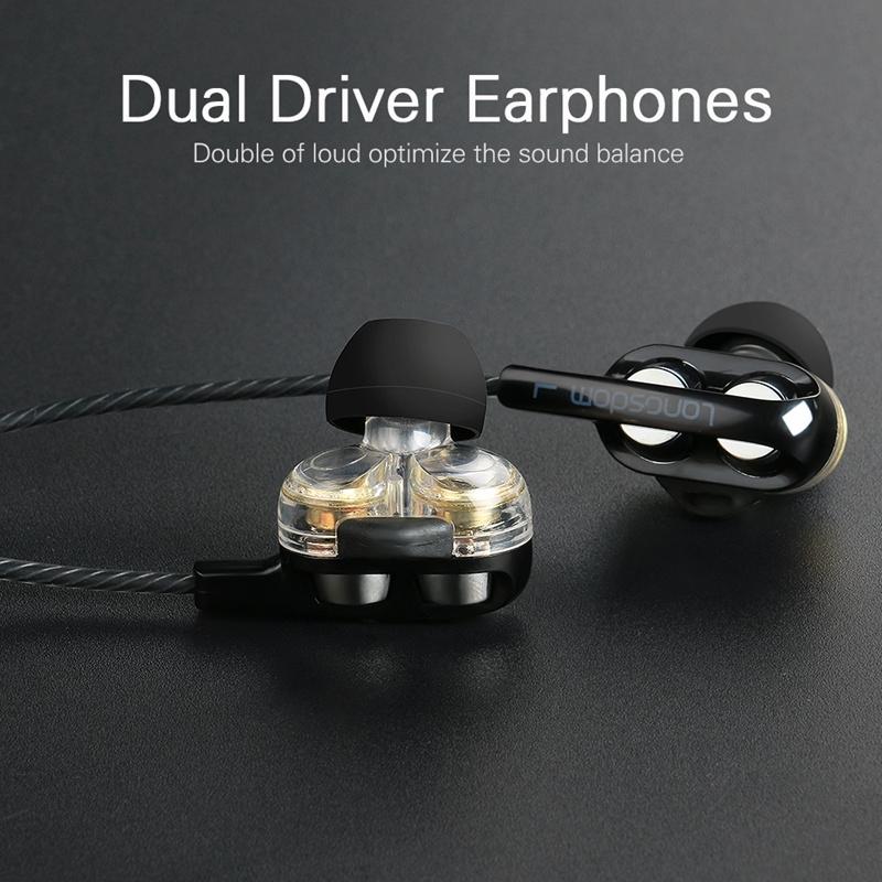 Black Double Moving Coil Wheat Headset 4