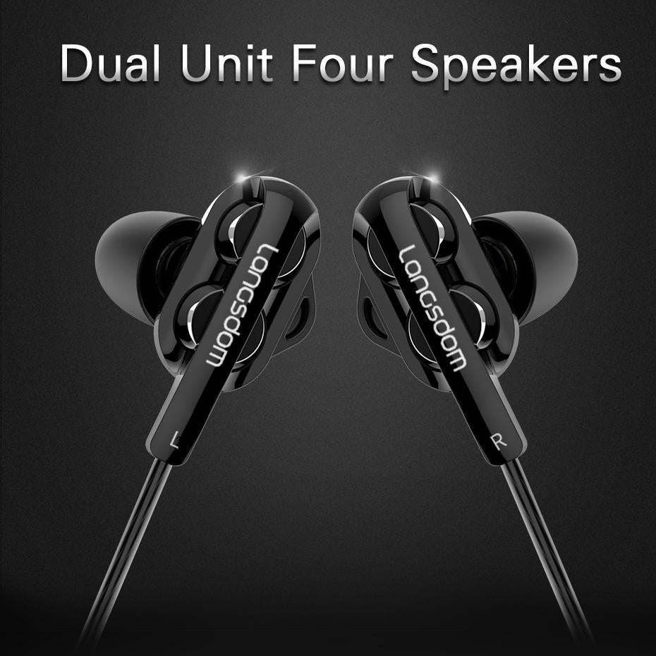 Black Double Moving Coil Wheat Headset 5