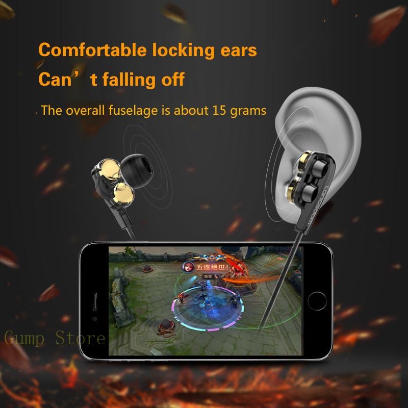 Black Double Moving Coil Wheat Headset 6