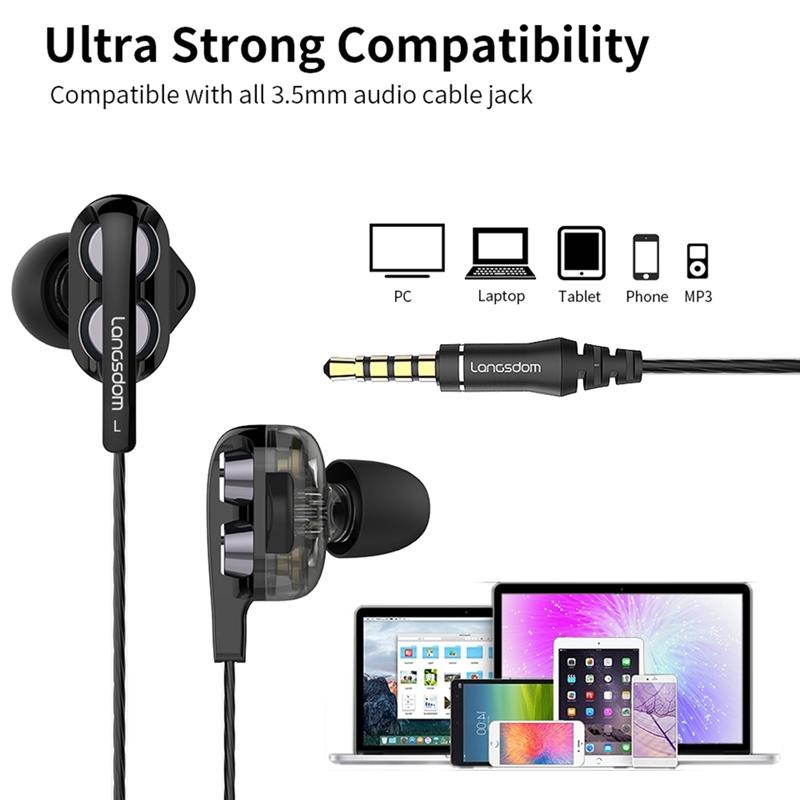 Black Double Moving Coil Wheat Headset 9