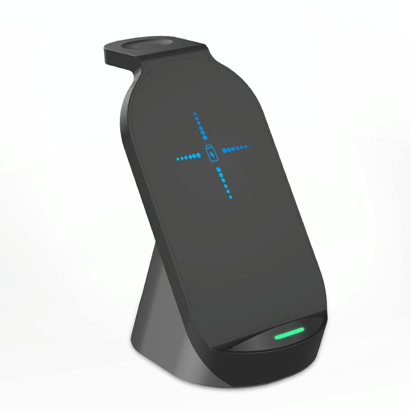 3 In 1 Wireless Charger For Iphone Apple Watch Airpods & Android Black 3