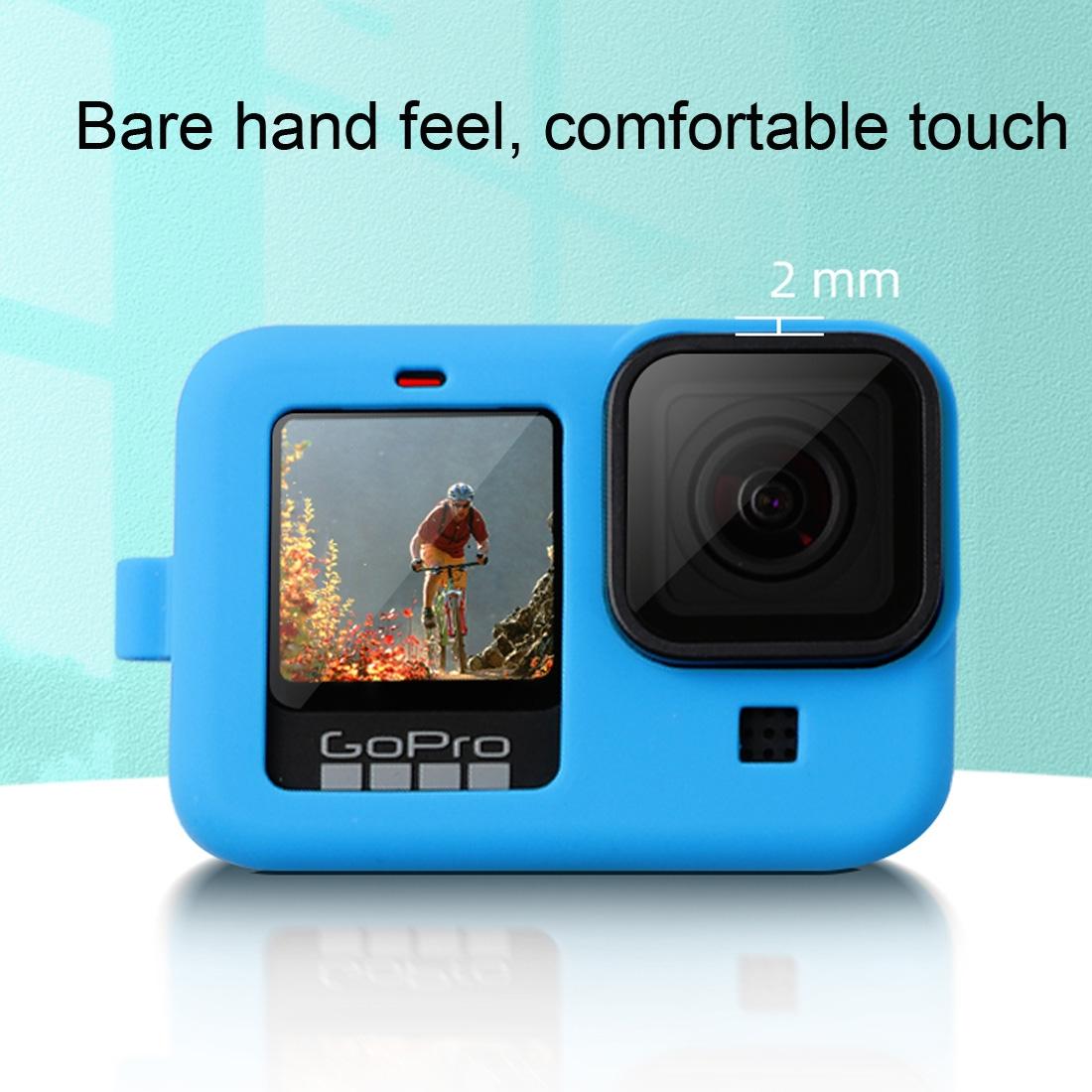 Silicone Case with Wrist Strap and Lens Cover for Gopro Hero10 / 9 - Black 5
