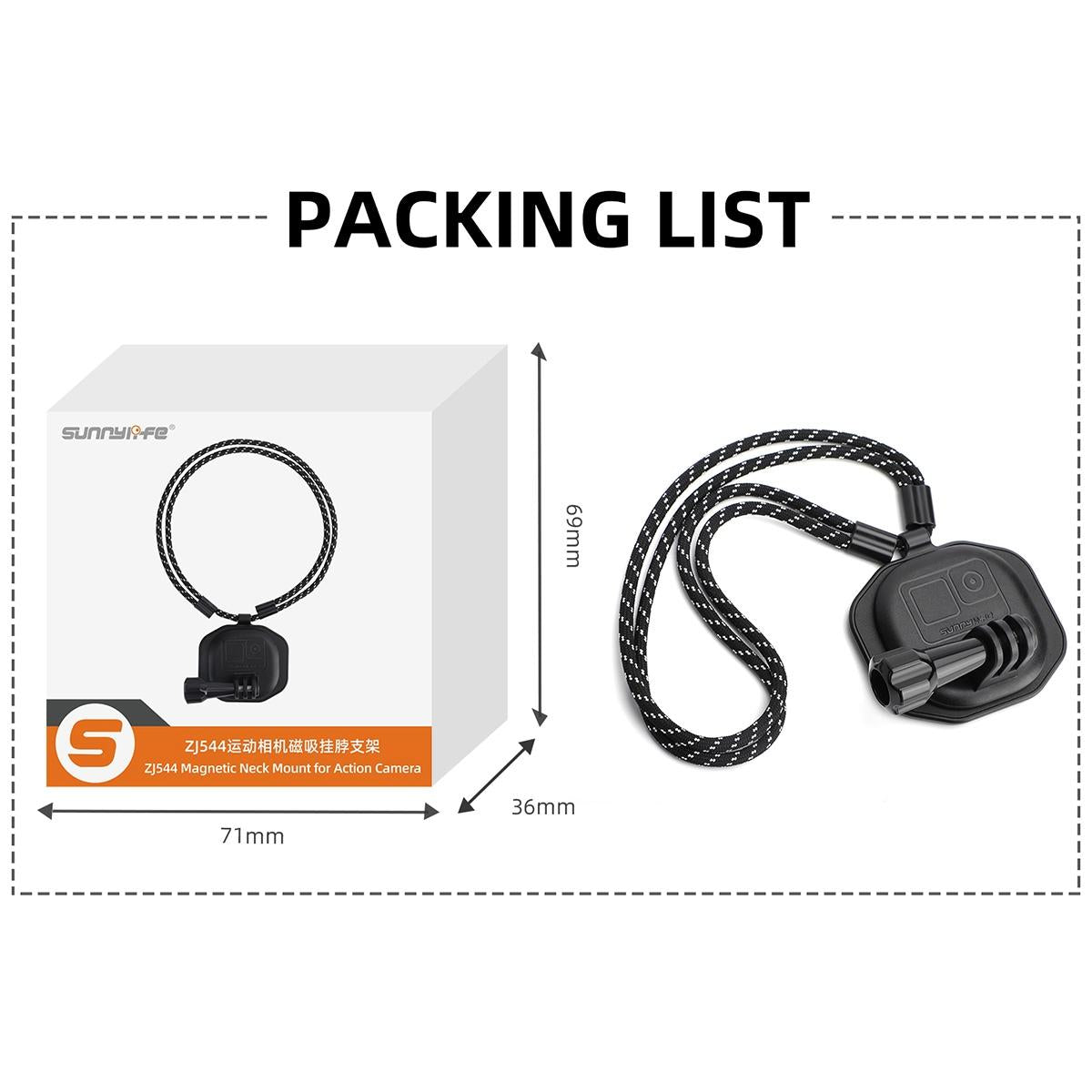 Neck Phone Action Camera Holder - Magnetic Wearable 6