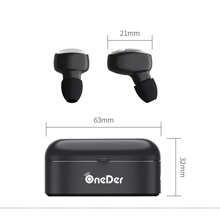 True Wireless Bluetooth Earbuds Oneder W11 - Stereo Sound - Black 5