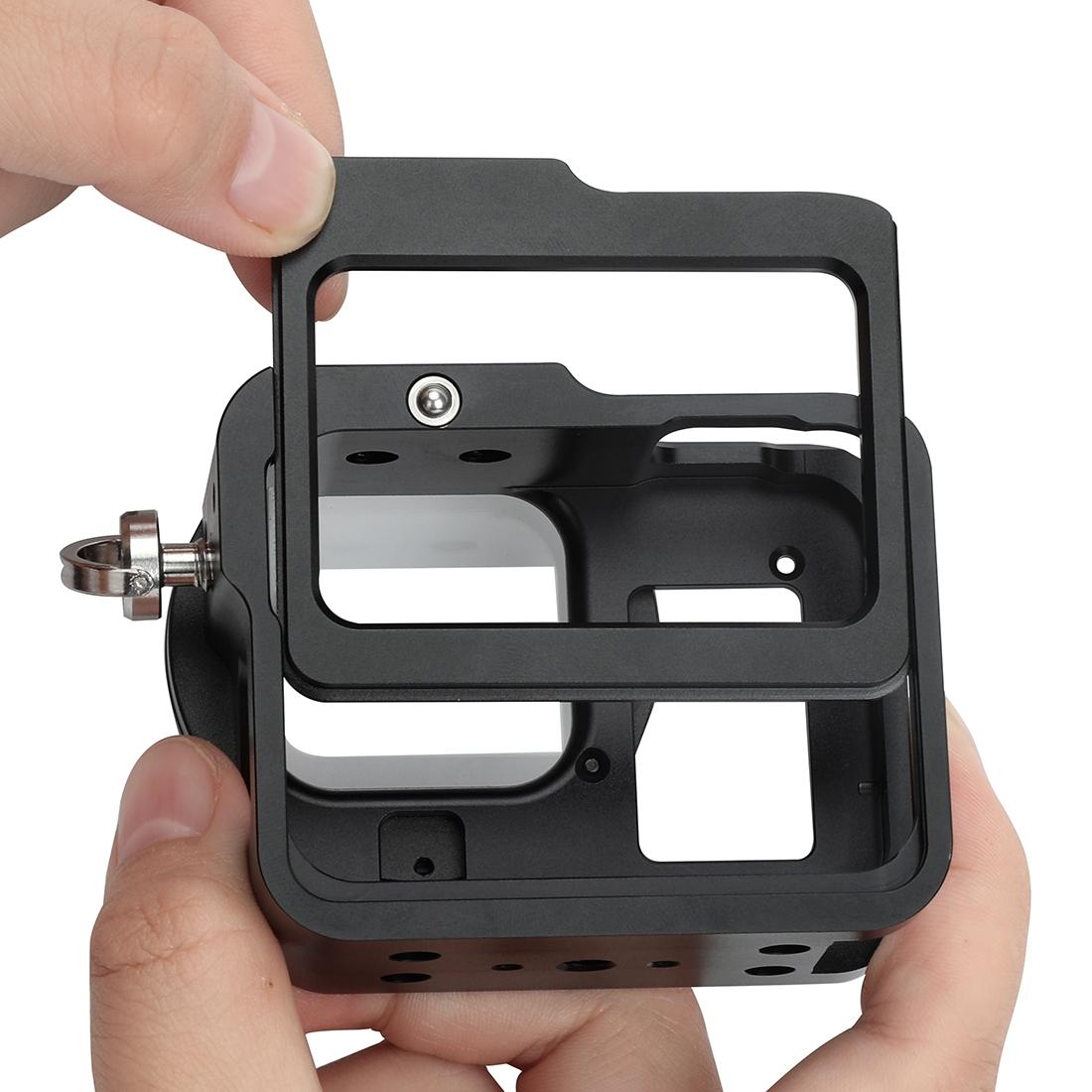 Aluminum Alloy Protective Cage with Insurance Frame and 52mm Uv Lens for Gopro Hero8 6