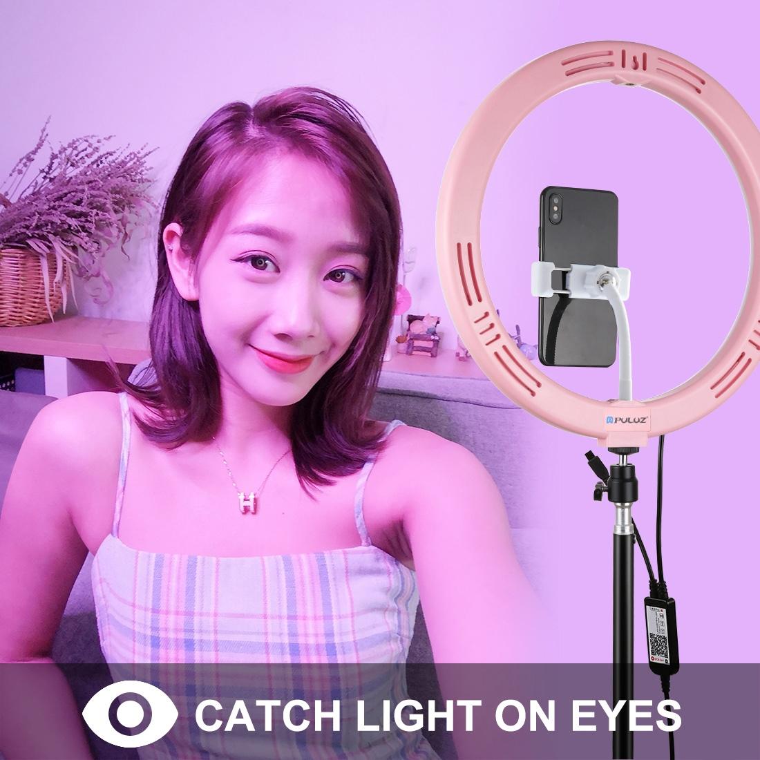 11.8 Dual-temp Led Ring Light with Tripod & Remote - Black 5