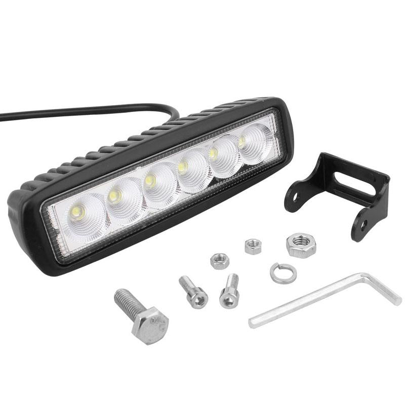 18W Epistar 6 Led Car Work Lamp Bar Light Waterproof Ip67 Dc 10 - 30V - 1440Lm 12