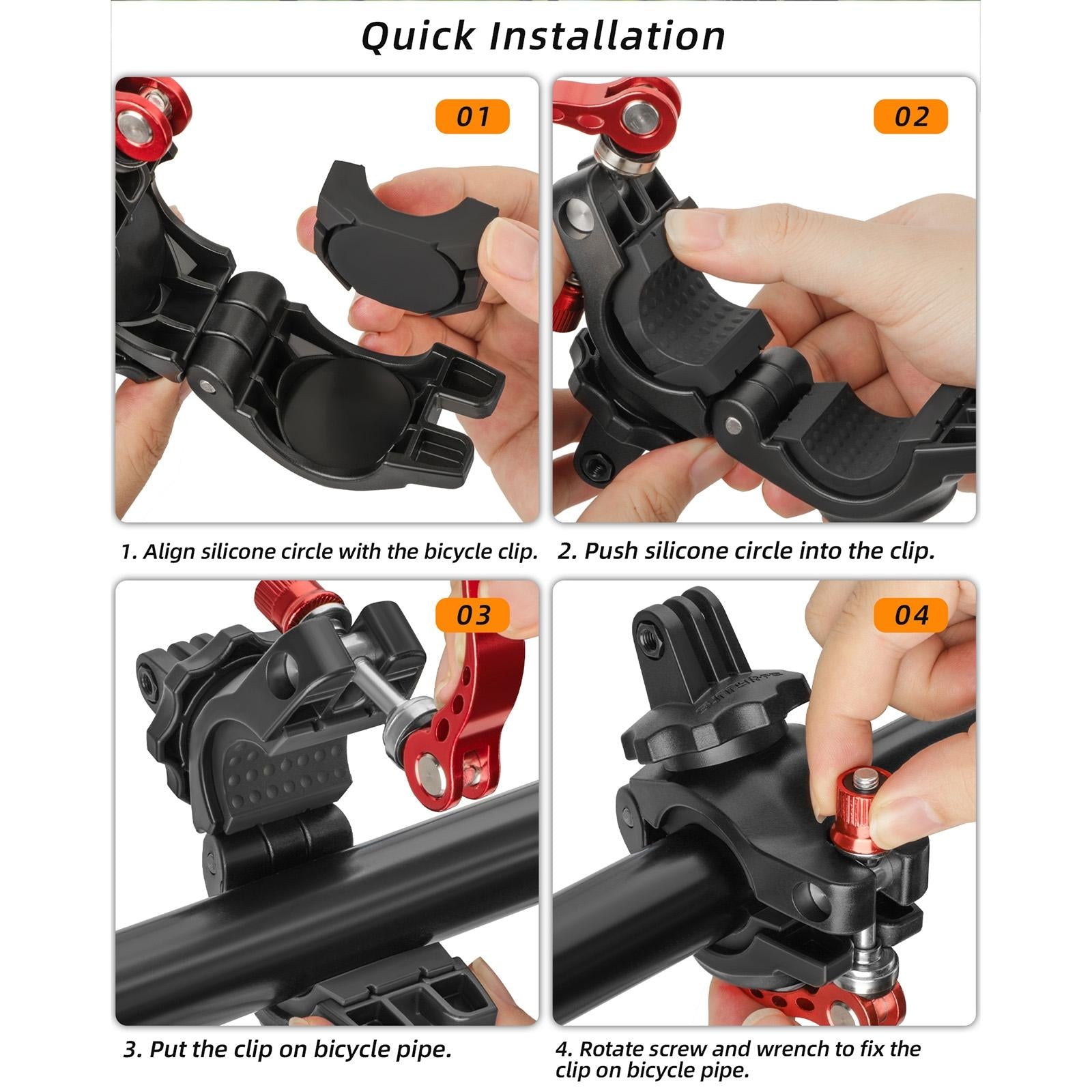 360 Degree Rotating Bike Mount for Sports Cameras 4