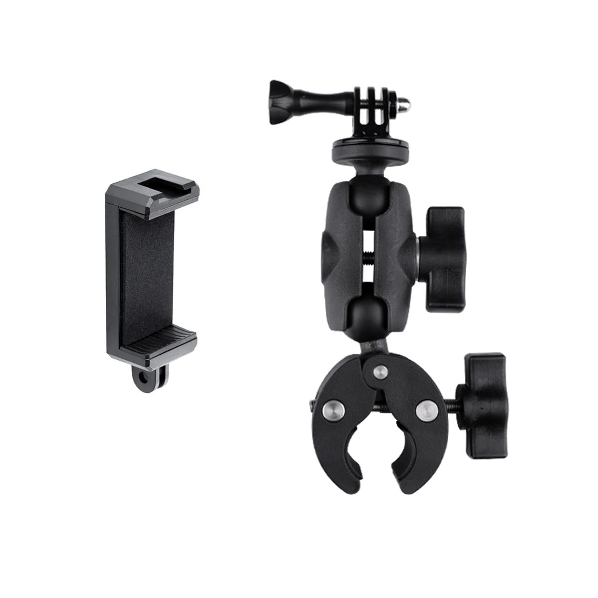 Adjustable Action Camera Clamp with 360 Rotation and Phone Holder 3