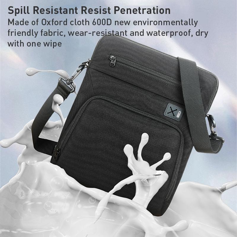 11 Inch Men Multifunctional Shoulder Bag Black 4