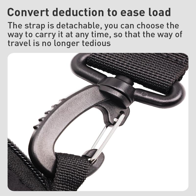 11 Inch Men Multifunctional Shoulder Bag Black 7