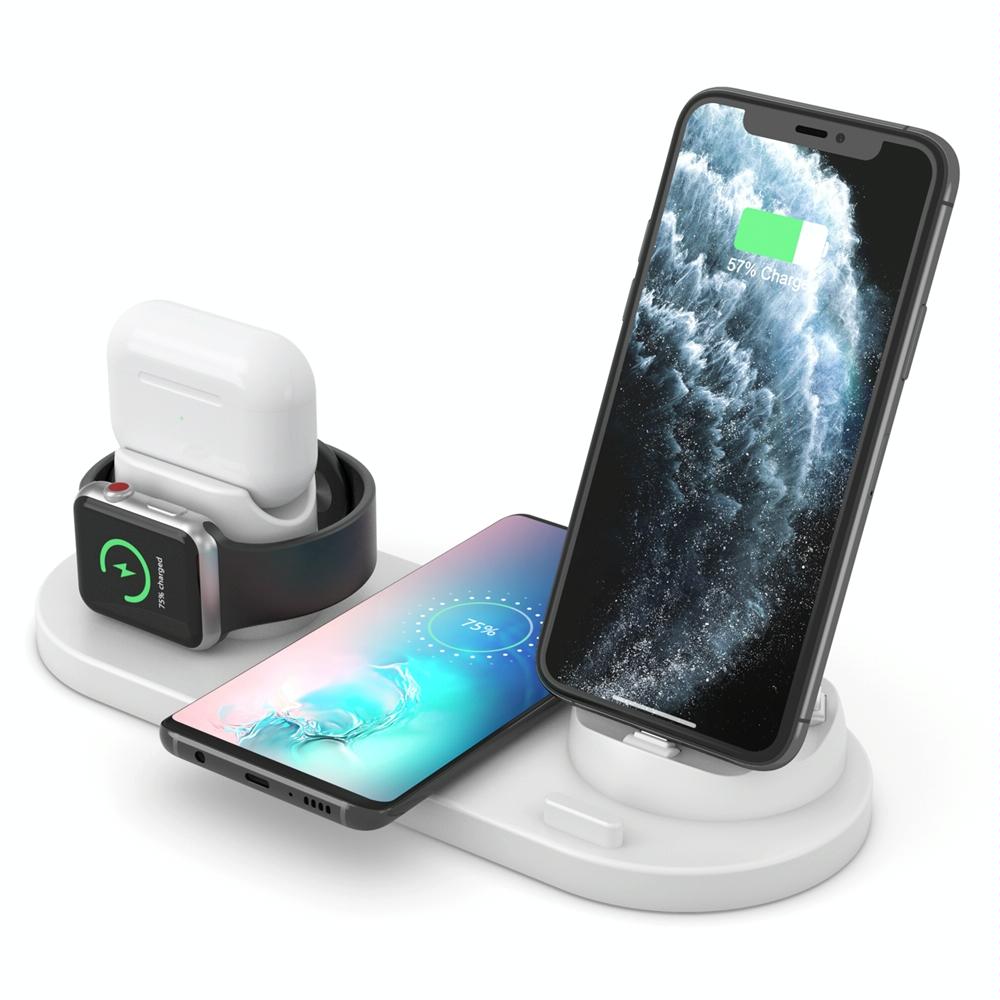 6 In 1 Wireless Charger For Iphone Apple Watch Airpods & Android - Black 11