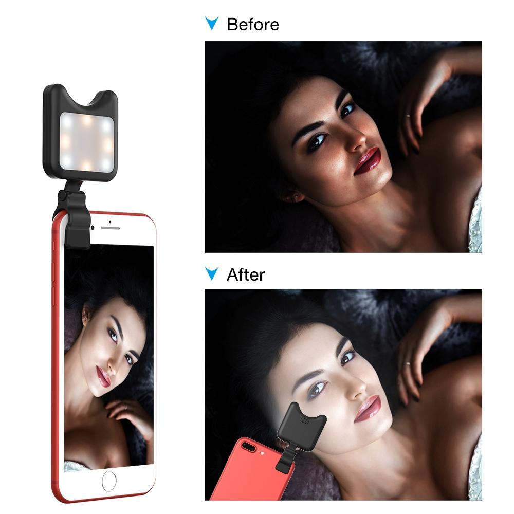 Universal Phone Camera Lens with Selfie Led Light for Smartphones 13