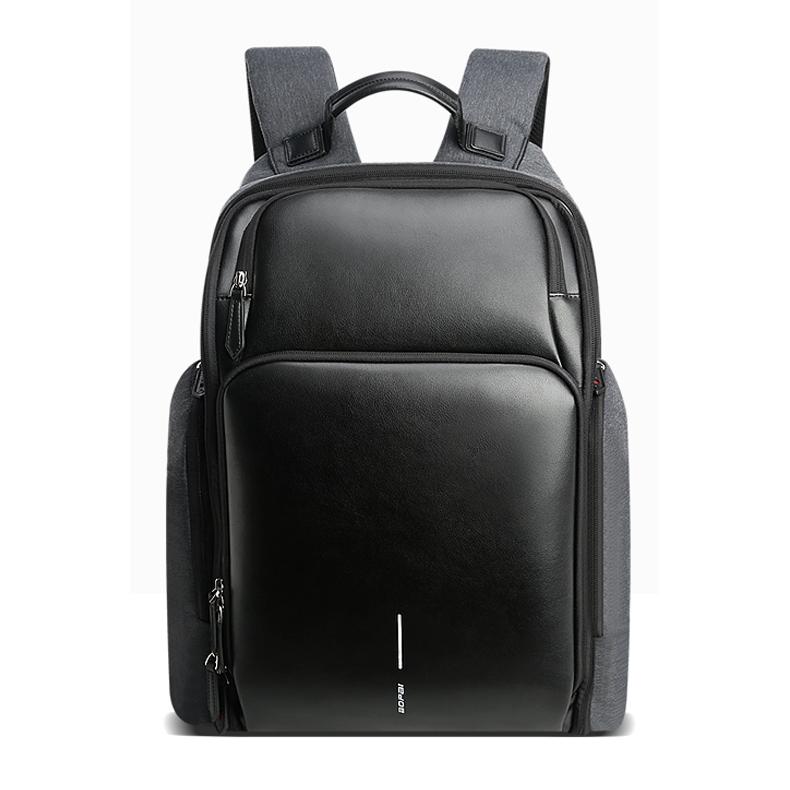 Waterproof Anti-Theft Usb Shoulder Bag - Large Capacity - Black 3