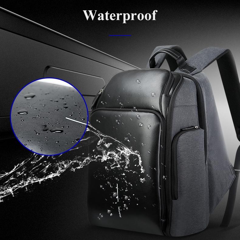 Waterproof Anti-Theft Usb Shoulder Bag - Large Capacity - Black 6