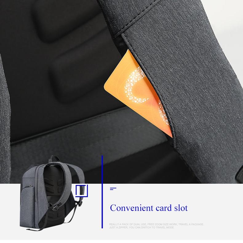 Waterproof Anti-Theft Usb Shoulder Bag - Large Capacity - Black 13