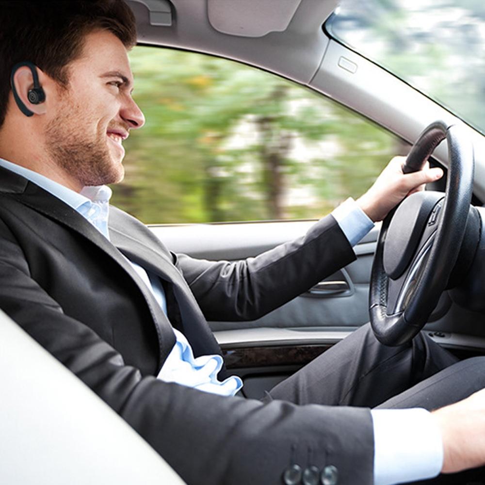 V9 Wireless Bluetooth Headset with Mic for Drivers - Black 5