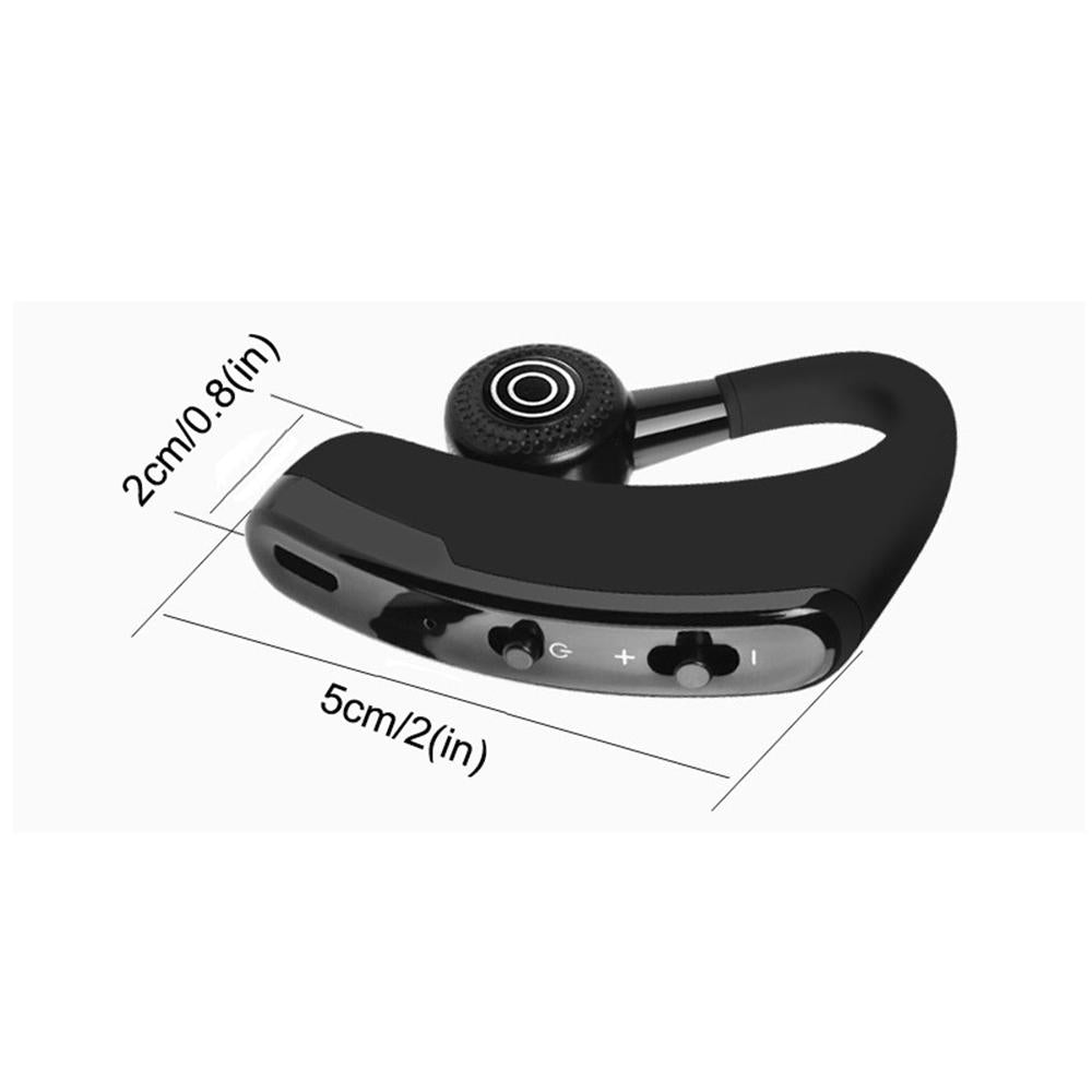 V9 Wireless Bluetooth Headset with Mic for Drivers - Black 6
