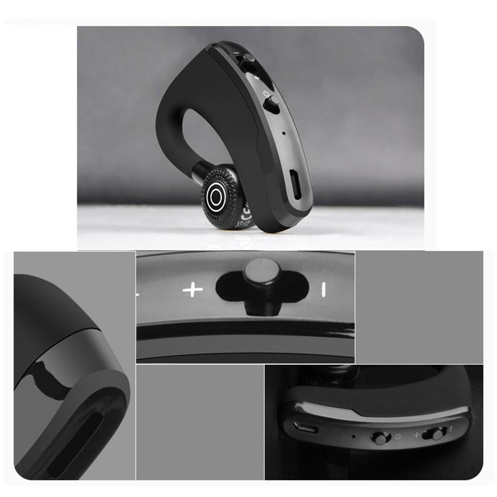 V9 Wireless Bluetooth Headset with Mic for Drivers - Black 10