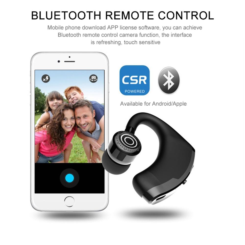 V9 Wireless Bluetooth Headset with Mic for Drivers - Black 11
