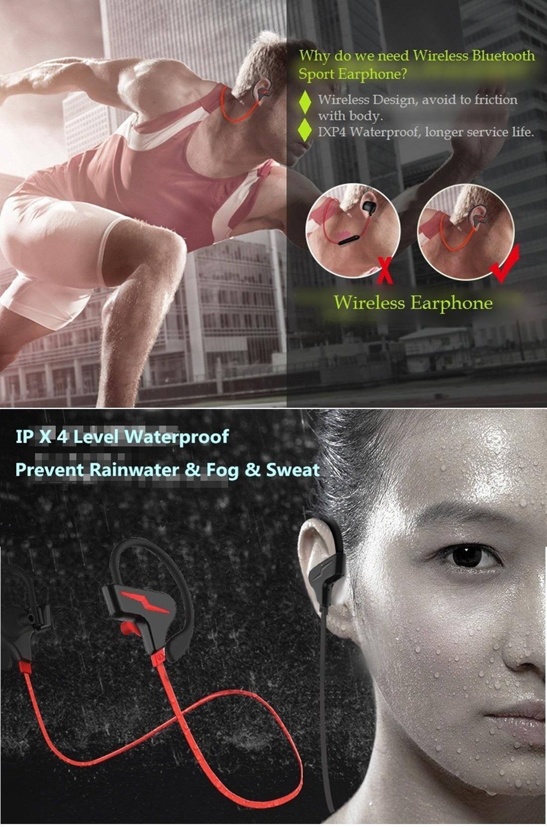 Sport Style Bluetooth 4.1 In-ear Earphone for Iphone - S30 - Black 4