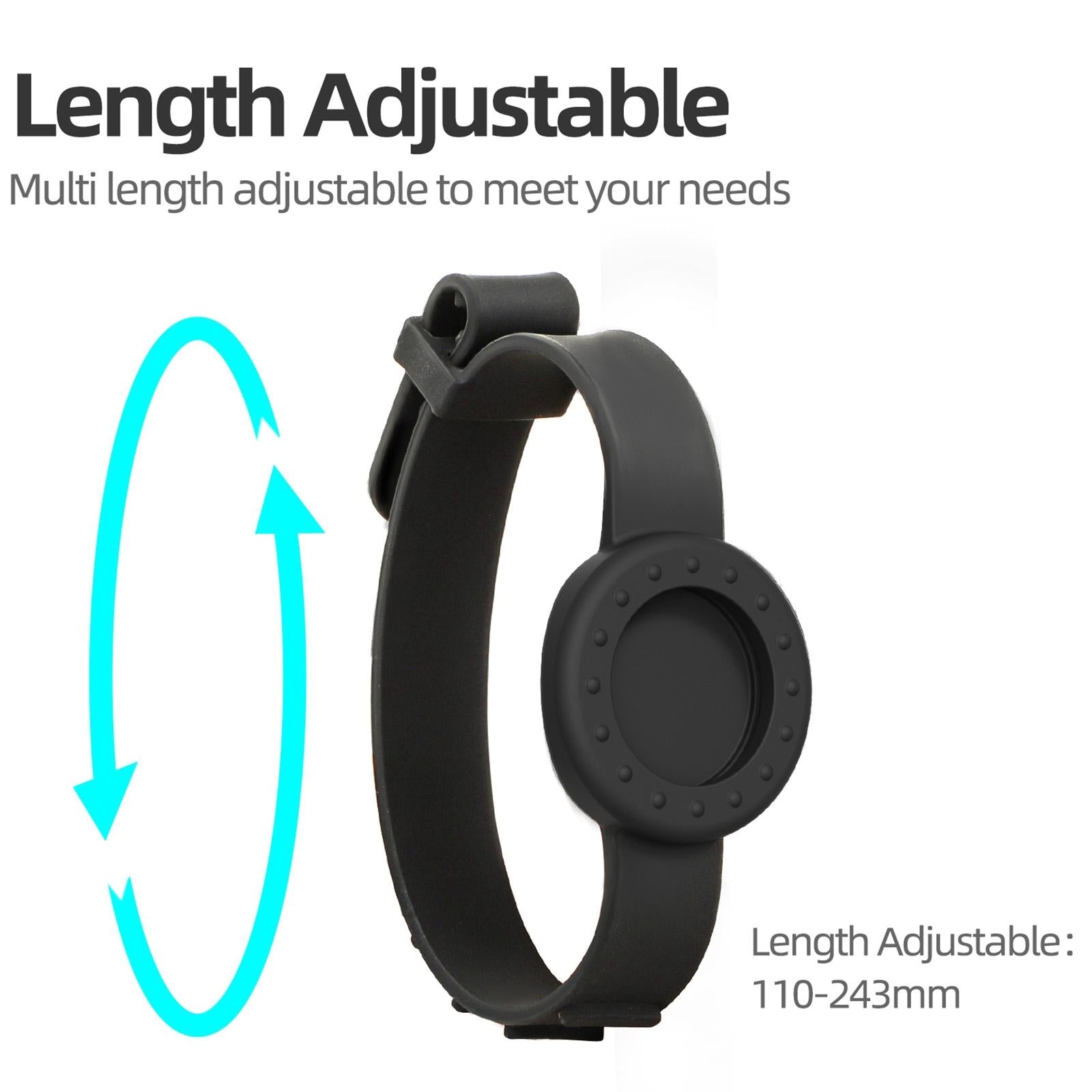 Insta360 Go 3s / Go 3 Sunnylife Camera Strap with Magnetic Mount and Silicone Wristband for Drone and Backpack - Black Stripe 4