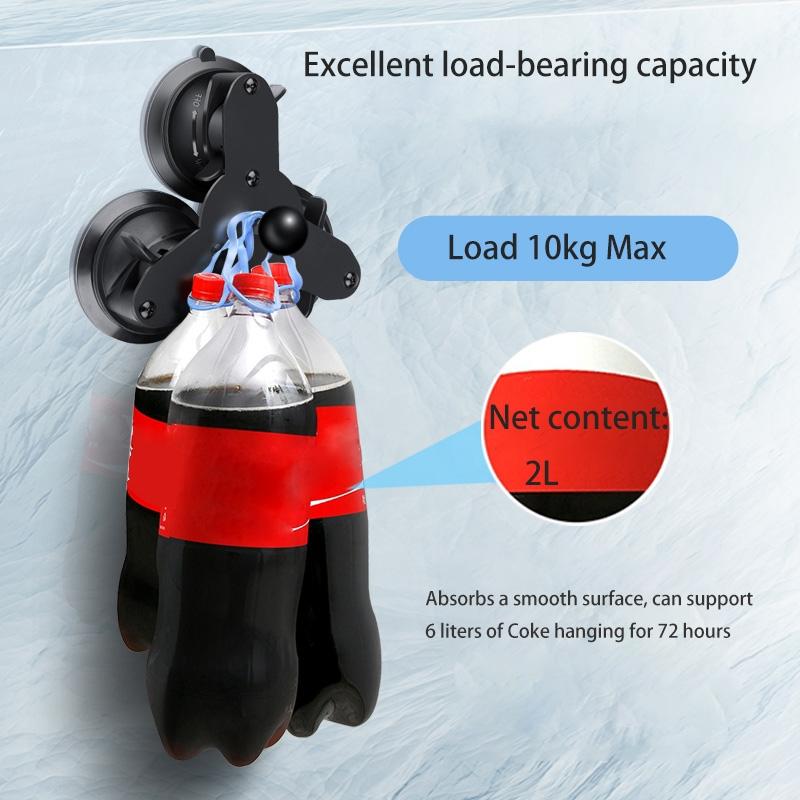 Triangle Suction Cup Mount for Gopro with Tripod Adapter and Phone Clamp 7