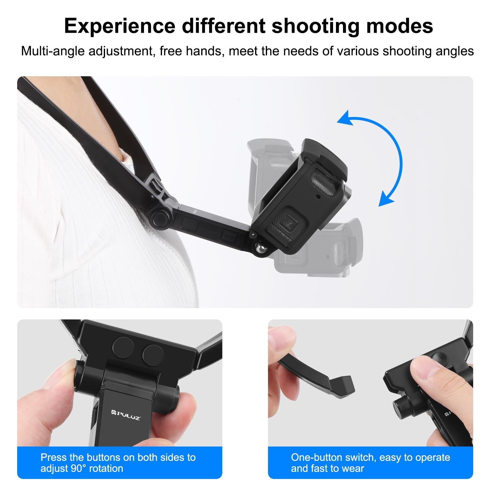 Flexible Neck Mount for Gopro and Smartphones - Adjustable 6