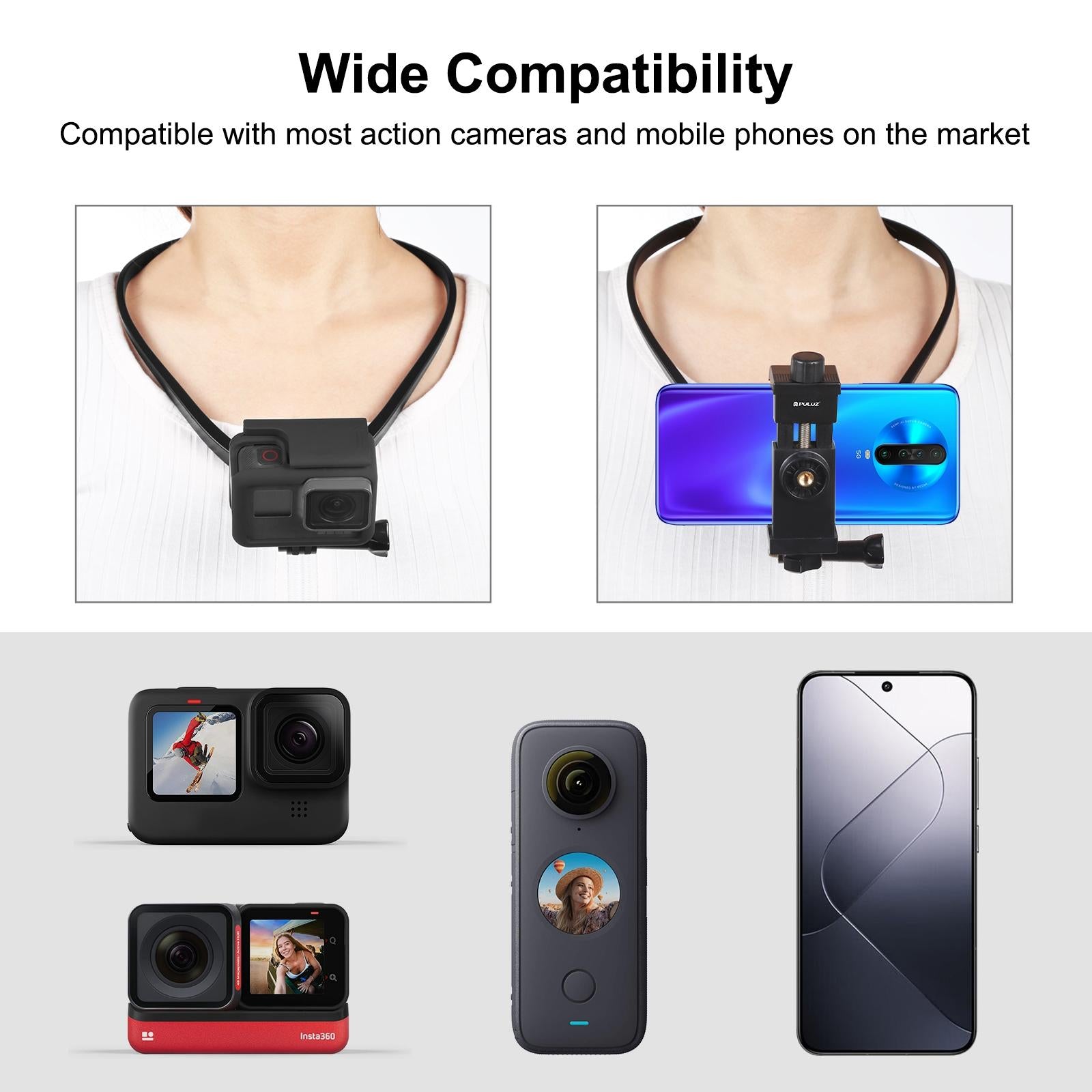 Flexible Neck Mount for Gopro and Smartphones - Adjustable 7