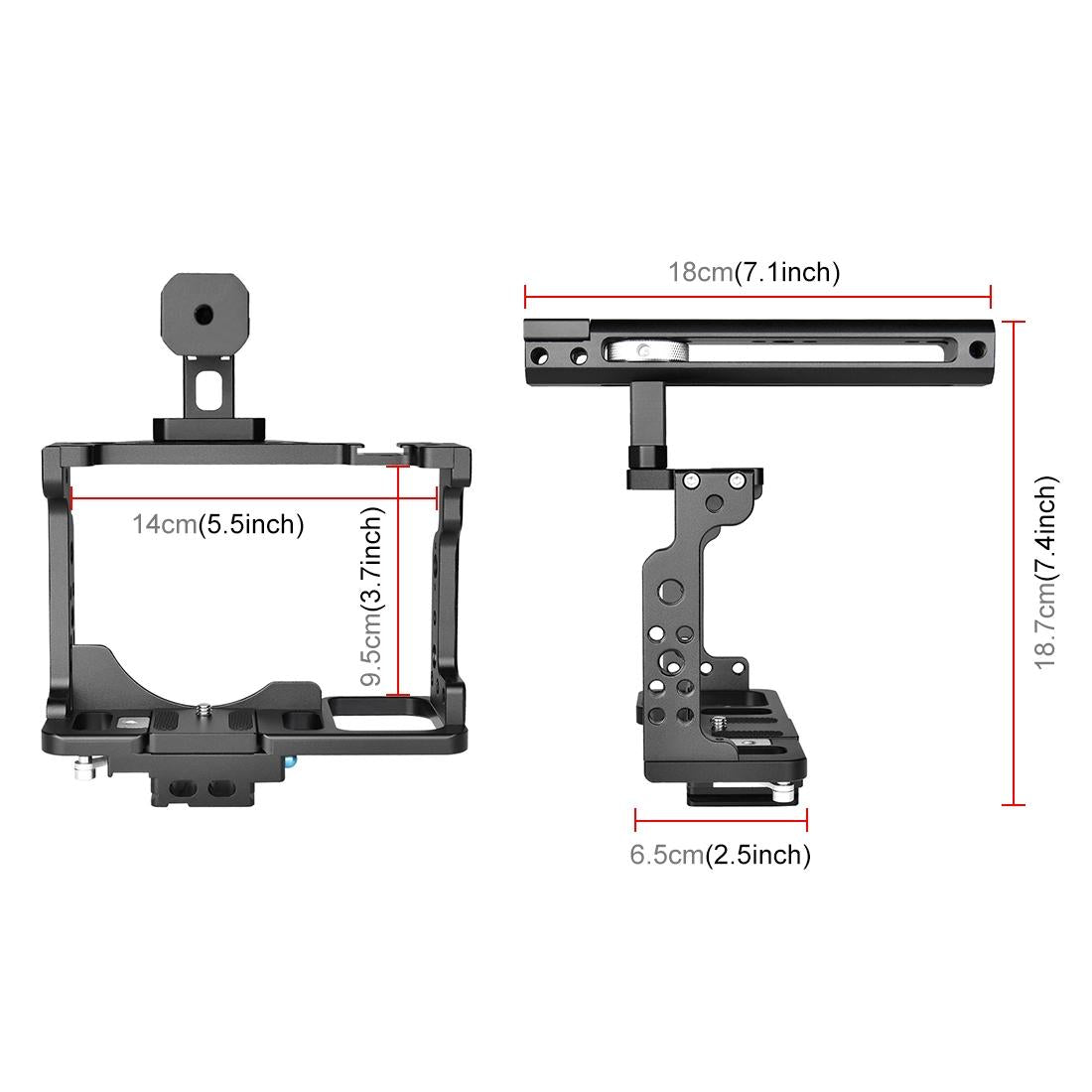 Filmmaking Rig With Handle For Nikon Z6 / Z7 - Black Cage 3
