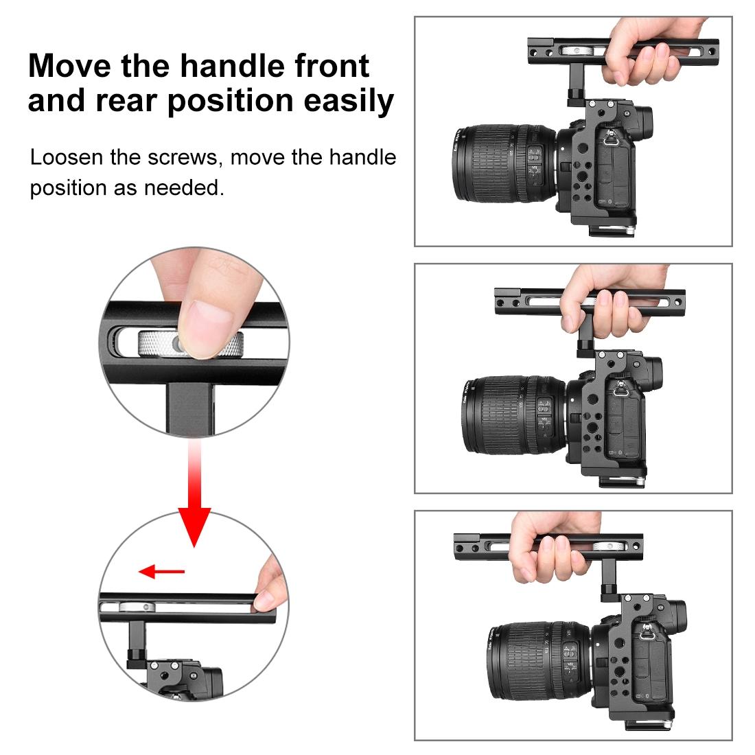 Filmmaking Rig With Handle For Nikon Z6 / Z7 - Black Cage 5