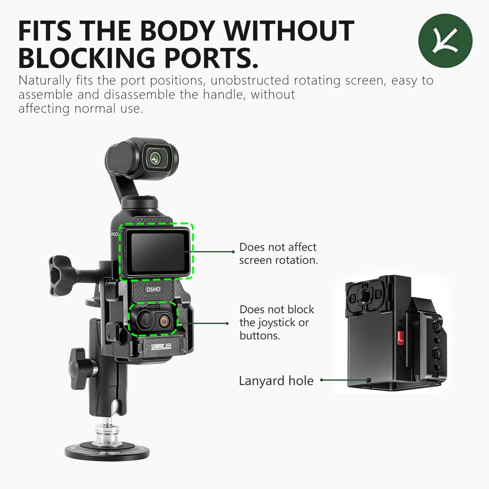 Metal Cage For Dji Osmo Pocket Black 3
