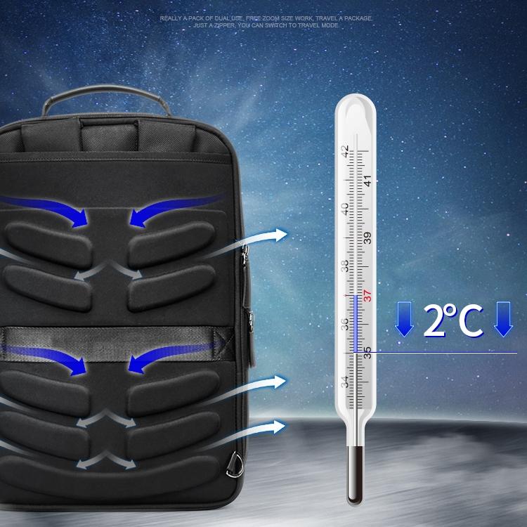 Large Capacity Business Laptop Backpack with Usb Port - Breathable & Stylish Black 30x12x44cm 5