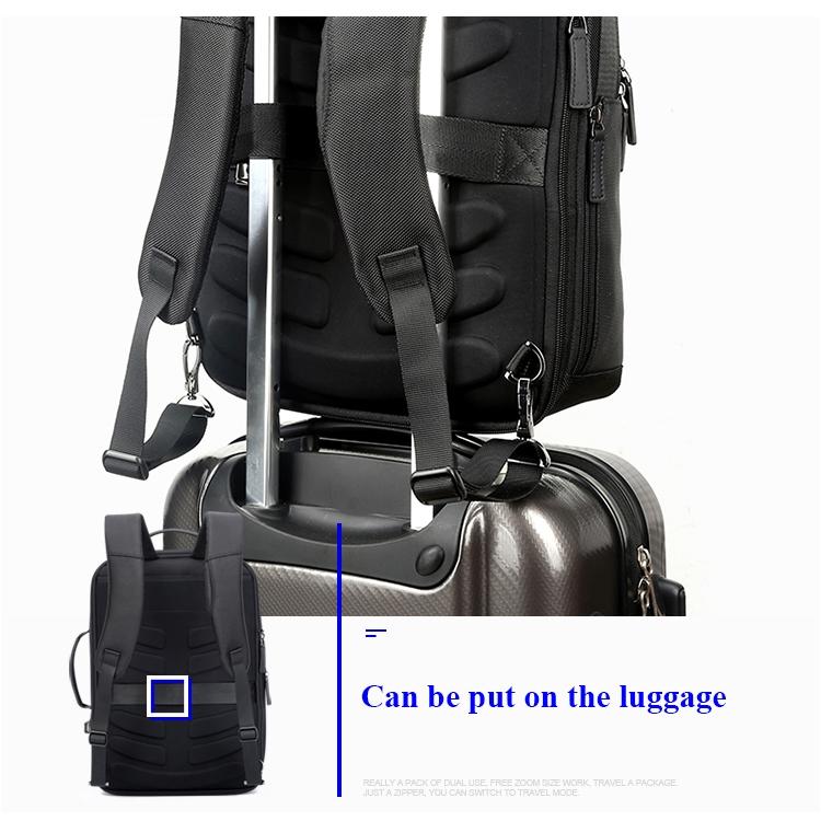 Large Capacity Business Laptop Backpack with Usb Port - Breathable & Stylish Black 30x12x44cm 13