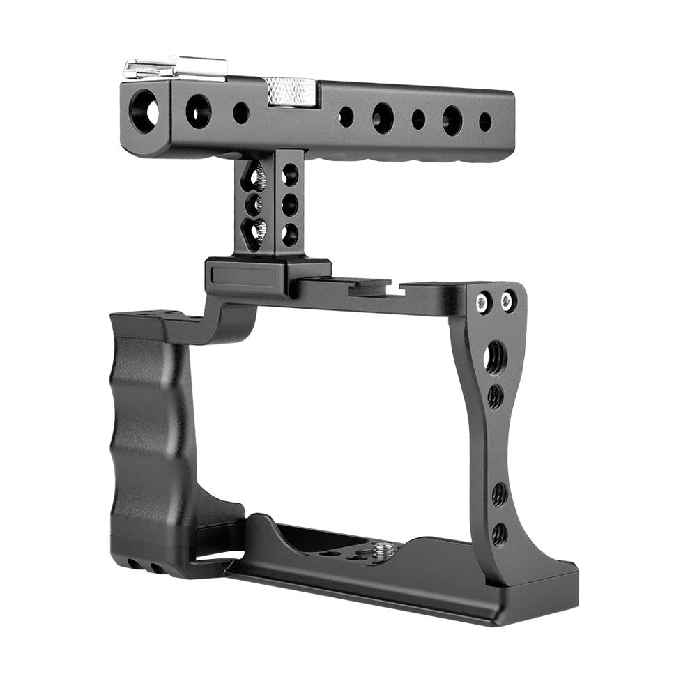 Video Camera Cage Stabilizer With Handle For Canon Eos M50 - Black 3