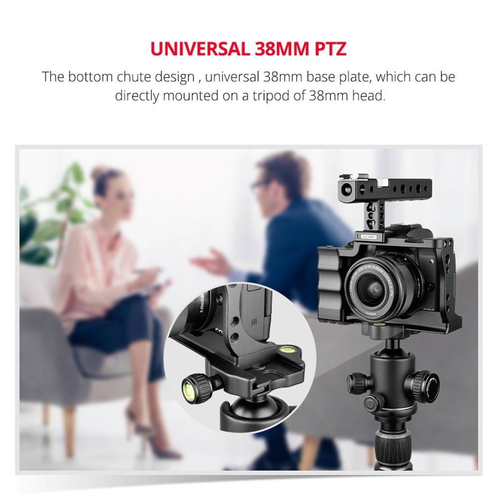 Video Camera Cage Stabilizer With Handle For Canon Eos M50 - Black 7