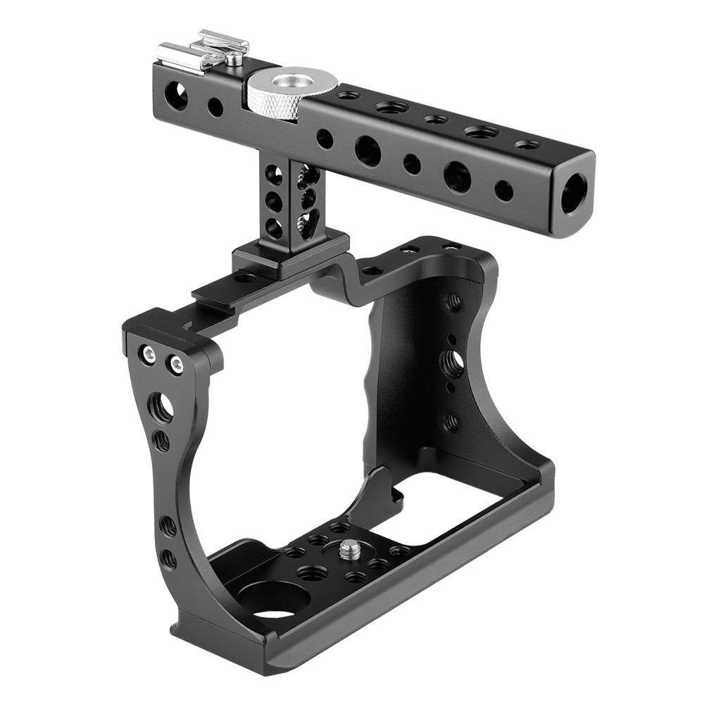 Video Camera Cage Stabilizer With Handle For Canon Eos M50 - Black 13