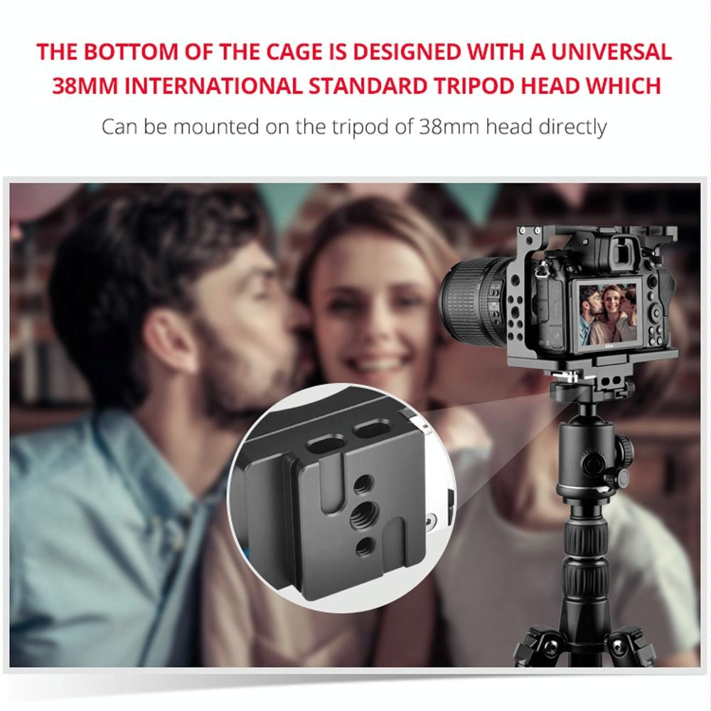 Video Camera Cage Stabilizer For Nikon Z6 / Z7 - Black 8