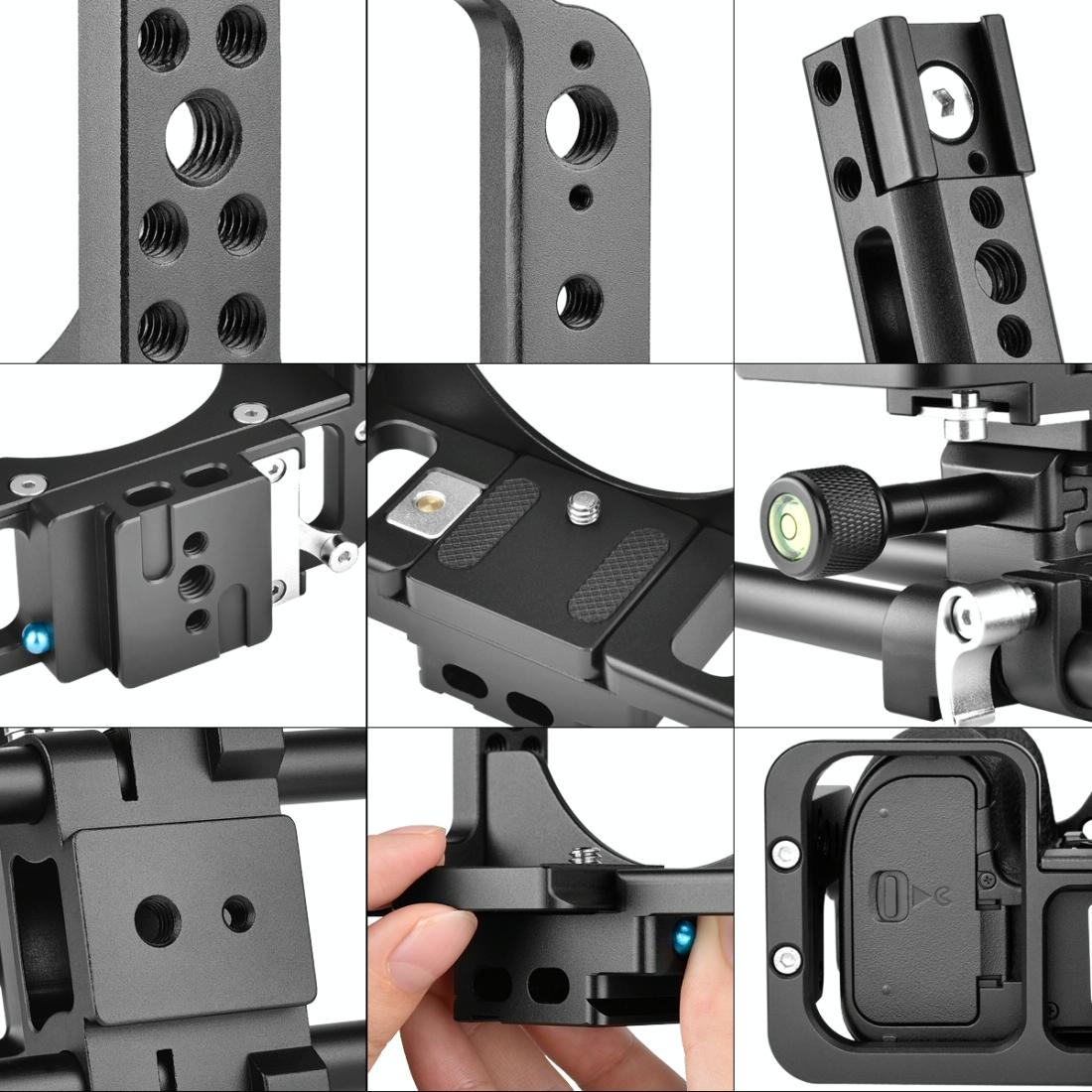 Video Camera Cage Stabilizer For Nikon Z6 / Z7 - Black 13