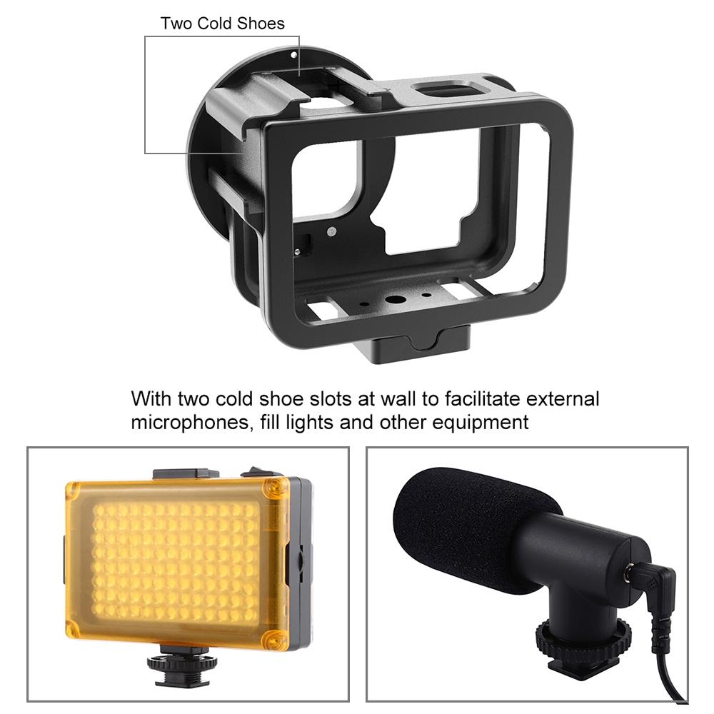 Aluminum Protective Cage for Gopro Hero with Uv Lens and Insurance Frame 4