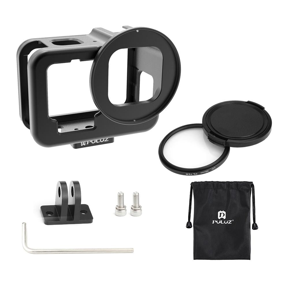 Aluminum Protective Cage for Gopro Hero with Uv Lens and Insurance Frame 7
