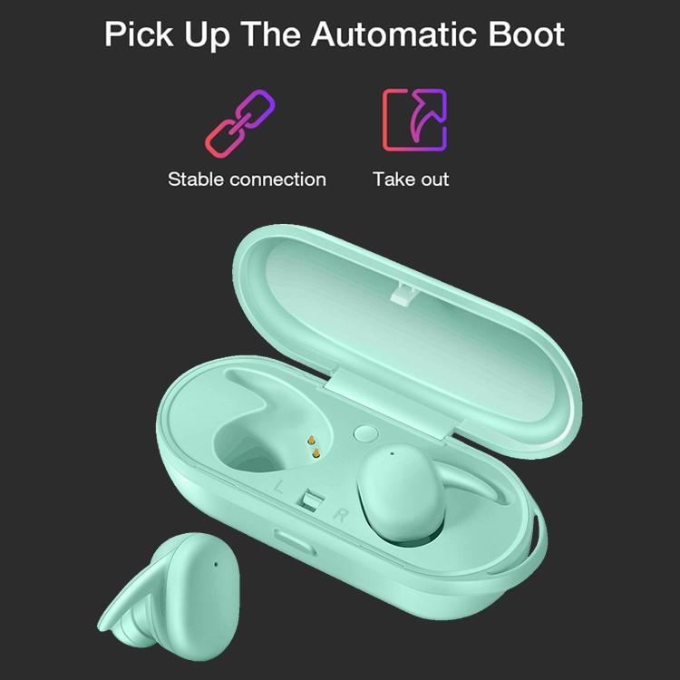 Waterproof Wireless Bluetooth Earphones with Magnetic Charging Box - 300mah - Black 9