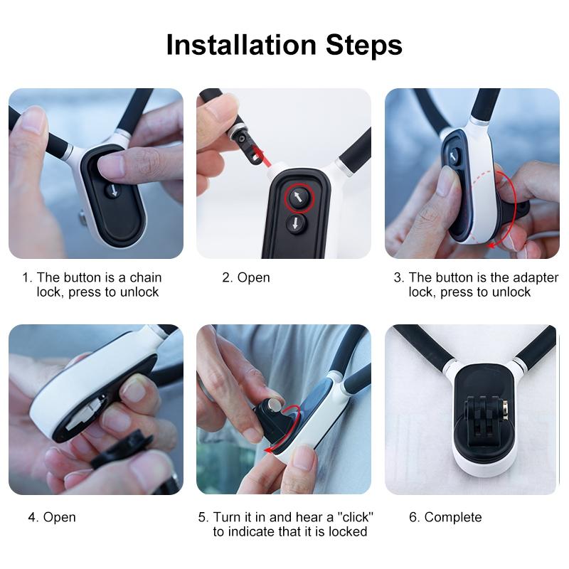 Universal Magnetic Collar Mount for Gopro and Phones 9