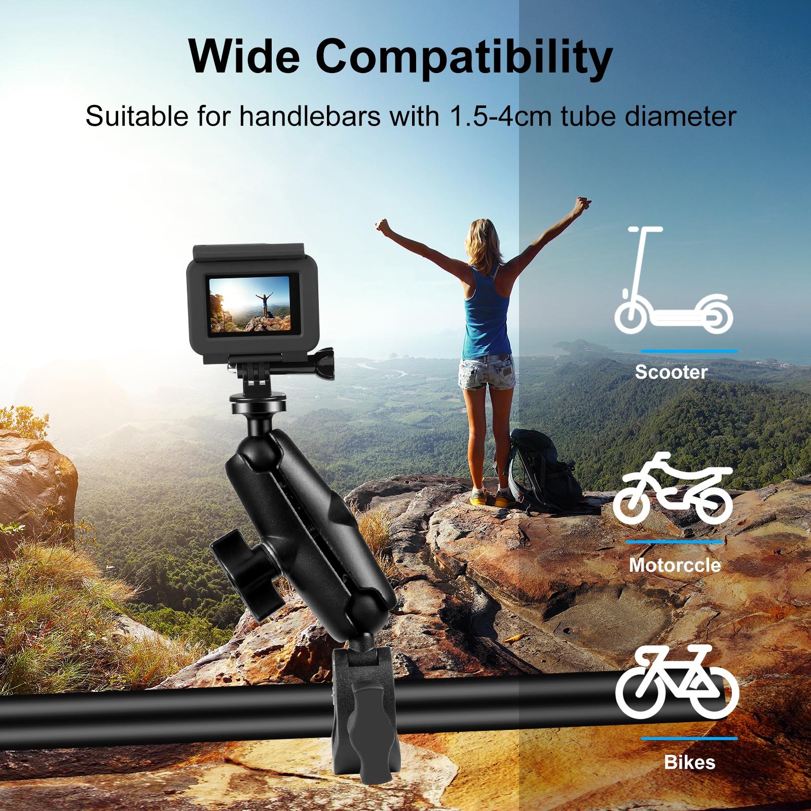 Universal Motorcycle Handlebar Mount for Action Cameras 6